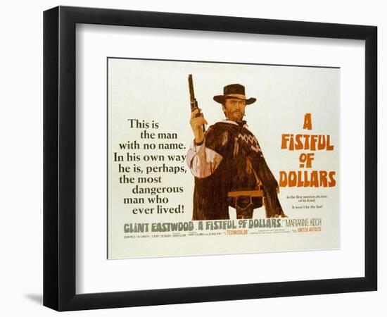 Fistful of Dollars, Clint Eastwood, 1964-null-Framed Art Print