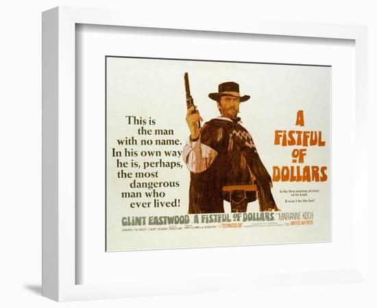 Fistful of Dollars, Clint Eastwood, 1964-null-Framed Art Print