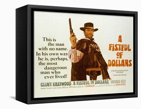 Fistful of Dollars, Clint Eastwood, 1964-null-Framed Stretched Canvas