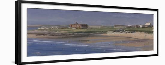 Fistral Beach from the Southern End, July-Tom Hughes-Framed Giclee Print
