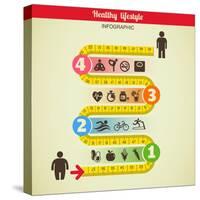 Fitness and Diet Infographic-Marish-Stretched Canvas