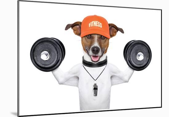 Fitness Dog-null-Mounted Poster