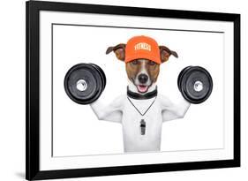 Fitness Dog-Javier Brosch-Framed Photographic Print