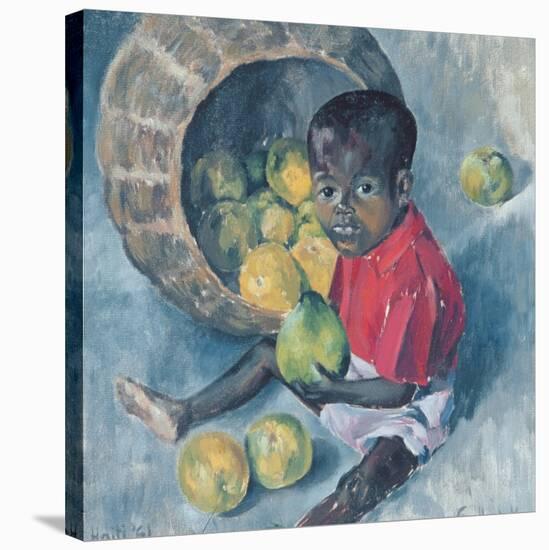 Fito, Twin Son of Abel, Haiti, 1961-Izabella Godlewska de Aranda-Stretched Canvas