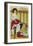 Fitting a Lady's Boot-null-Framed Art Print