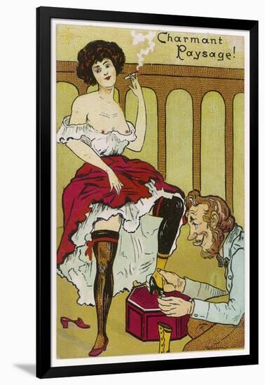 Fitting a Lady's Boot-null-Framed Art Print