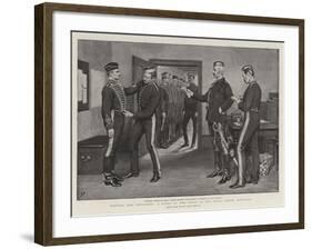 Fitting New Uniforms, a Scene at the Depot of the Royal Horse Artillery-Frank Dadd-Framed Giclee Print