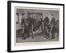 Fitting New Uniforms, a Scene at the Depot of the Royal Horse Artillery-Frank Dadd-Framed Giclee Print