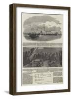 Fitting Out a War Steamer-null-Framed Giclee Print