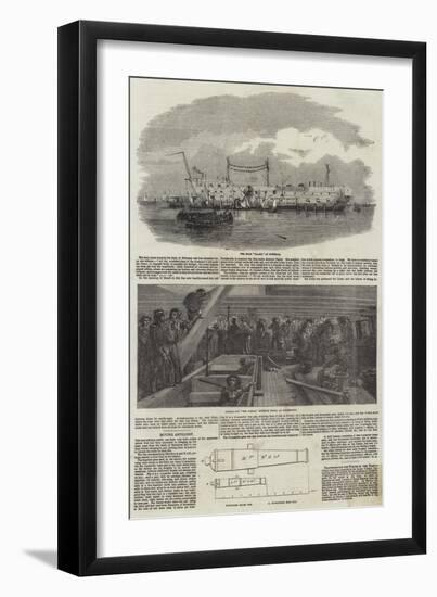 Fitting Out a War Steamer-null-Framed Giclee Print