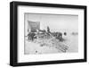 'Fitting the Hand-Sledges with Runners. July, 1895', (1897)-Unknown-Framed Photographic Print