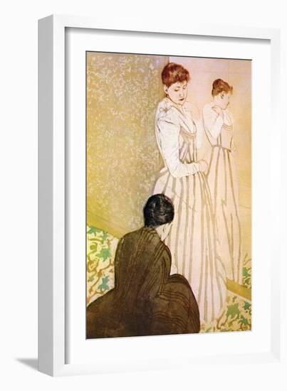 Fitting-Mary Cassatt-Framed Art Print