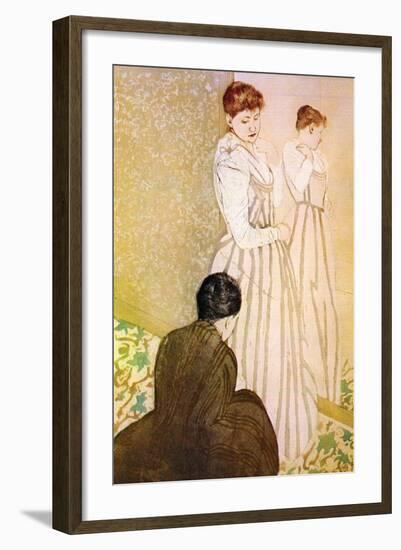 Fitting-Mary Cassatt-Framed Art Print