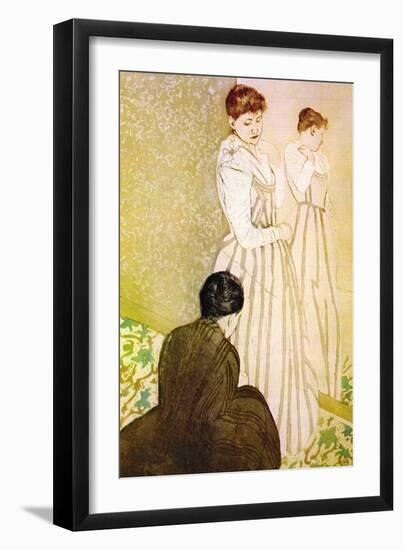 Fitting-Mary Cassatt-Framed Art Print