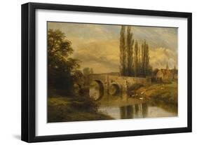 Fittleworth Old Mill and Bridge, on the Rother, Sussex, 1880-George Cole-Framed Giclee Print