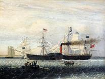 Ships Leaving Boston Harbor, 1847-Fitz Henry Lane-Giclee Print