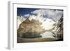 Fitz Roy Looms On The Horizon In Los Glaciares National Park - Santa Cruz Province, Argentina-Dan Holz-Framed Photographic Print