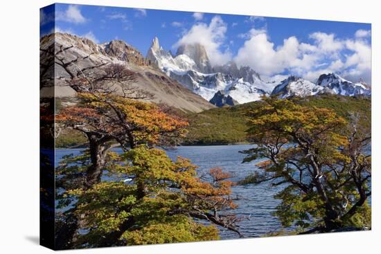 Fitz Roy Massif Mountain Scenery Including Cerro-null-Stretched Canvas