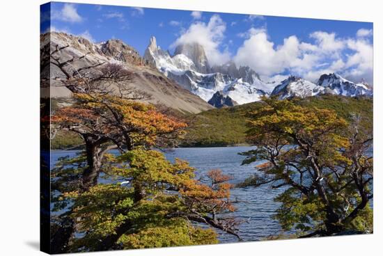 Fitz Roy Massif Mountain Scenery Including Cerro-null-Stretched Canvas