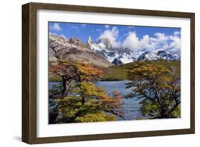 Fitz Roy Massif Mountain Scenery Including Cerro-null-Framed Photographic Print