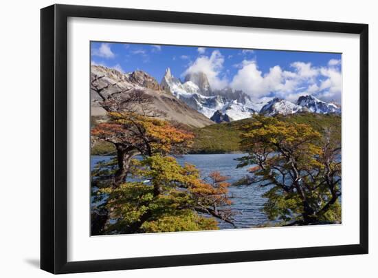 Fitz Roy Massif Mountain Scenery Including Cerro-null-Framed Photographic Print