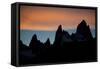 Fitz Roy Range at Sunset, Patagonia, Argentina-Bennett Barthelemy-Framed Stretched Canvas