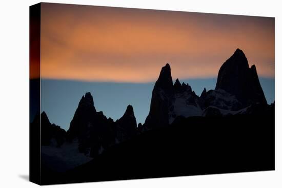 Fitz Roy Range at Sunset, Patagonia, Argentina-Bennett Barthelemy-Stretched Canvas