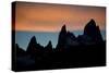 Fitz Roy Range at Sunset, Patagonia, Argentina-Bennett Barthelemy-Stretched Canvas