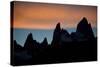 Fitz Roy Range at Sunset, Patagonia, Argentina-Bennett Barthelemy-Stretched Canvas