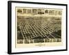 Fitzgerald, Georgia - Panoramic Map-Lantern Press-Framed Art Print