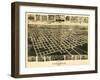 Fitzgerald, Georgia - Panoramic Map-Lantern Press-Framed Art Print