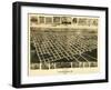 Fitzgerald, Georgia - Panoramic Map-Lantern Press-Framed Art Print