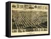 Fitzgerald, Georgia - Panoramic Map-Lantern Press-Framed Stretched Canvas