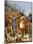 Fitzstephen Burns His Boats, 1169-Richard Caton Woodville II-Mounted Giclee Print