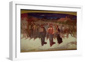 Fiumana 1895-96-Giuseppe Pellizza da Volpedo-Framed Giclee Print
