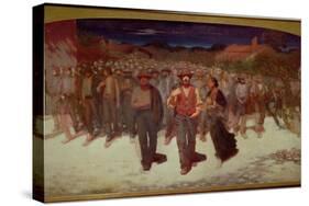 Fiumana 1895-96-Giuseppe Pellizza da Volpedo-Stretched Canvas