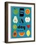 Five a Day-Jessie Ford-Framed Art Print