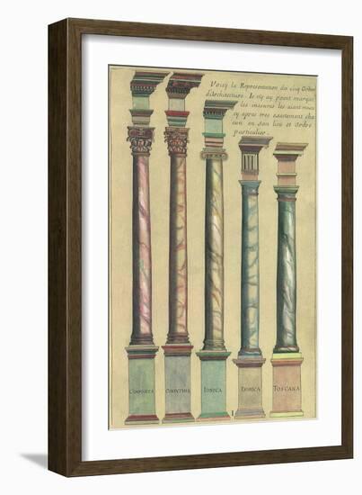 Five Architectural Orders, 1550-null-Framed Giclee Print