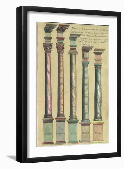 Five Architectural Orders, 1550-null-Framed Giclee Print
