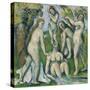 Five Bathers, 1885-87-Paul Cezanne-Stretched Canvas