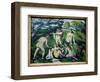 Five Bathers Painting by Paul Cezanne (1839-1906). 1877-1878 Sun. 45.5X55cm. Paris, Musee Picasso-Paul Cezanne-Framed Giclee Print