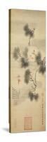 Five Bats Amidst a Pine Branch, 1844-null-Stretched Canvas