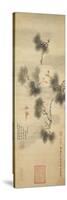 Five Bats Amidst a Pine Branch, 1844-null-Stretched Canvas