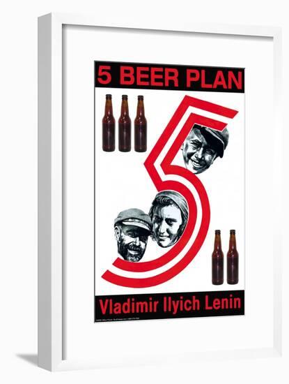 Five Beer Plan-null-Framed Art Print