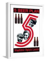 Five Beer Plan-null-Framed Art Print