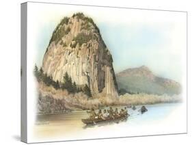 Five Canoes of Corpsmen on the Columbia River-Roger Cooke-Stretched Canvas