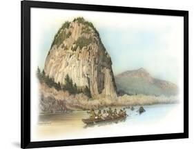 Five Canoes of Corpsmen on the Columbia River-Roger Cooke-Framed Giclee Print