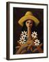 Five Daisies-Oscar Ortiz-Framed Giclee Print