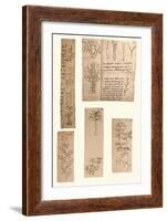 Five drawings illustrating the elements of landscape painting, c1472-c1519 (1883)-Leonardo Da Vinci-Framed Giclee Print