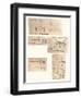 Five drawings illustrating the theory of painting, c1472-c1519 (1883)-Leonardo Da Vinci-Framed Giclee Print